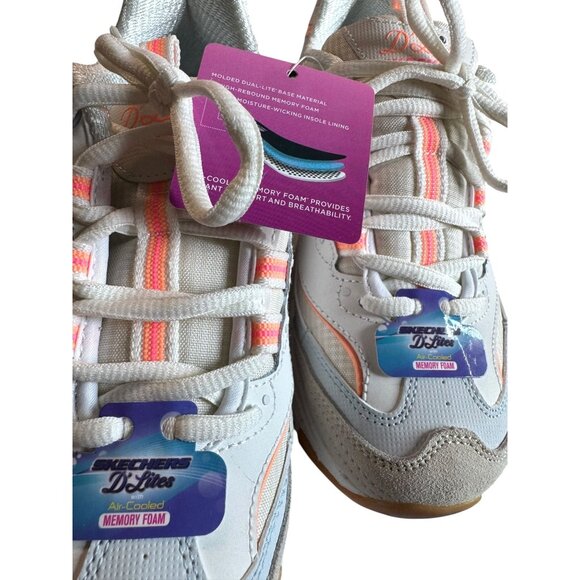 Skechers Women's D'Lites Bold Views Size 6 Memory Foam Athletic Shoes NEW - Picture 4 of 15